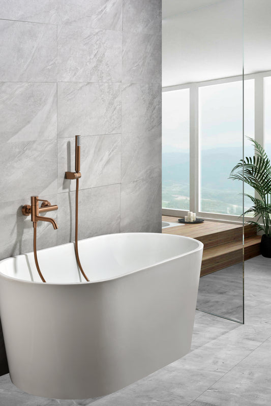 Grifería Baño y Ducha IMEX Monza Oro Rosa Cepillado