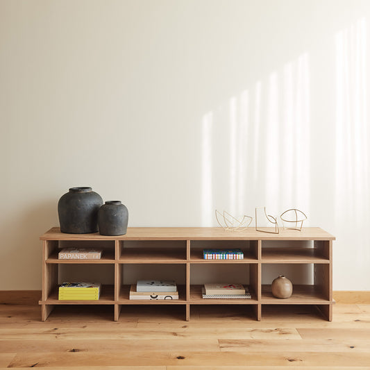 Mueble TV Inari 180 cm roble macizo - Nórdico premium