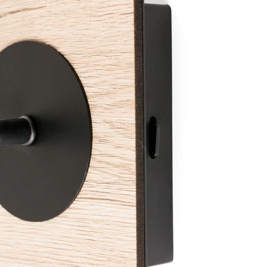 Lector de Pared Faro Mood Roble Natural y Negro LED 2W 3000K - Detalle