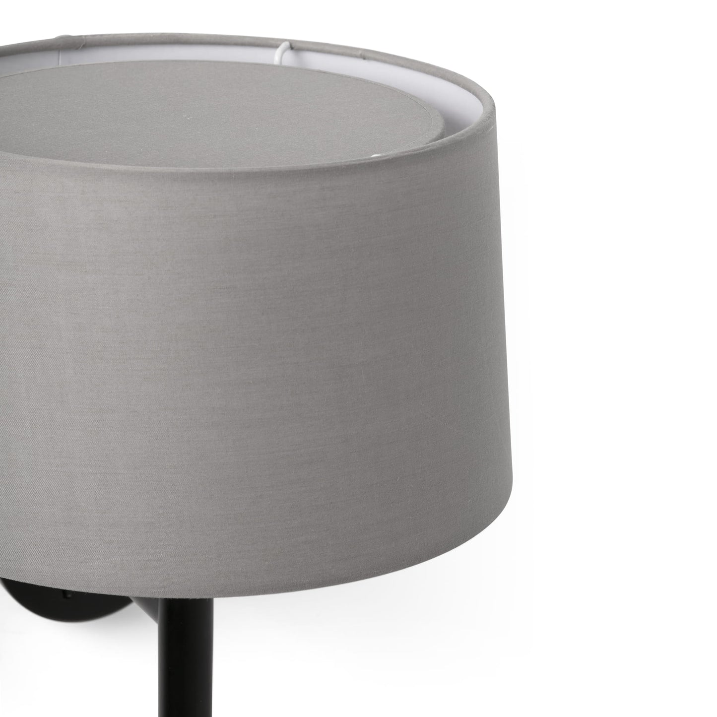 Aplique WINDSOR Faro blanco con lector LED y pantalla de lino