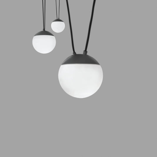 Lámpara Colgante Faro Mine Space 3 Luces Gris Oscuro y Madera - Detalle