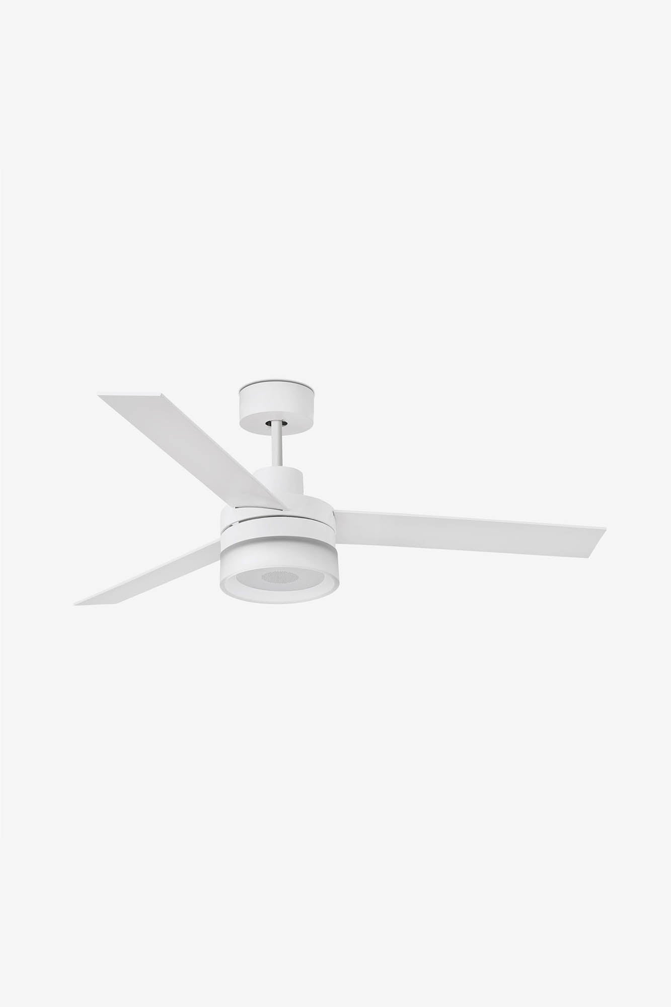 Ventilador de Techo Faro Ice DC Ø132cm Blanco con Altavoz Bluetooth y Luz LED - Ambiente