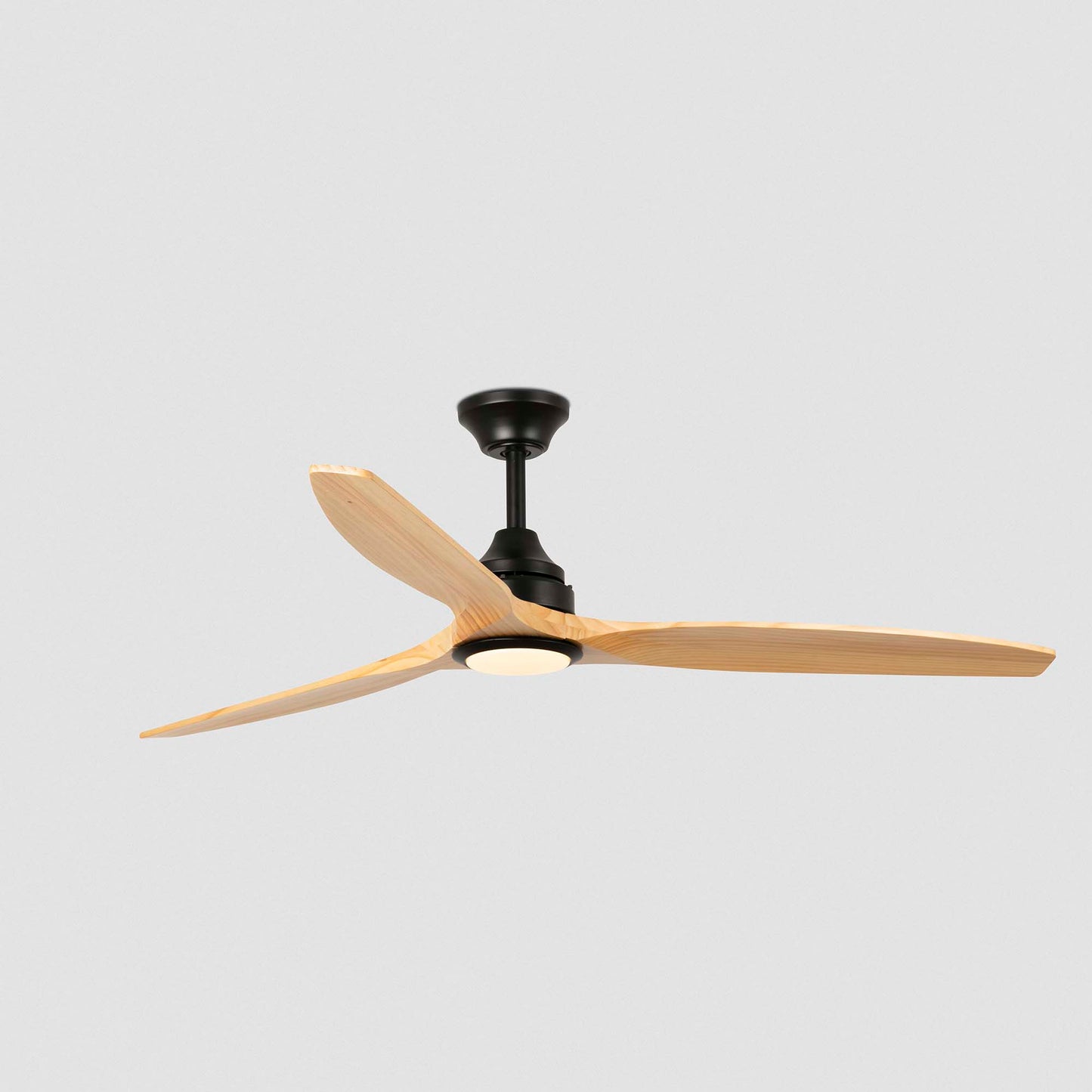 Ventilador de Techo Faro Alo DC Ø152cm Negro con Luz LED Palas Madera - Plano de Cotas