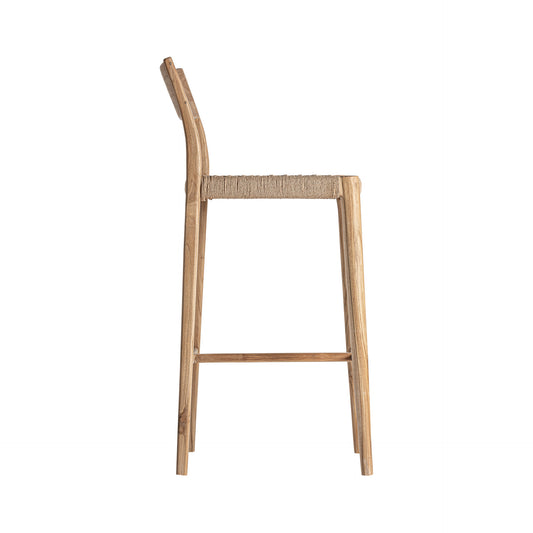 Taburete Caen en Teka y Fibra Natural | Vical Home