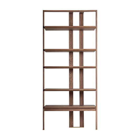 Librería Gifhorn Madera de Olmo Artesanal | Estantería Contemporánea 100x220cm