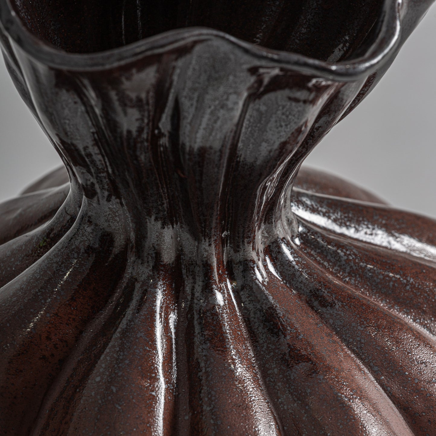 Jarrón Carey Vical Cerámica Terracota | Decorativo Contemporáneo 23x37cm