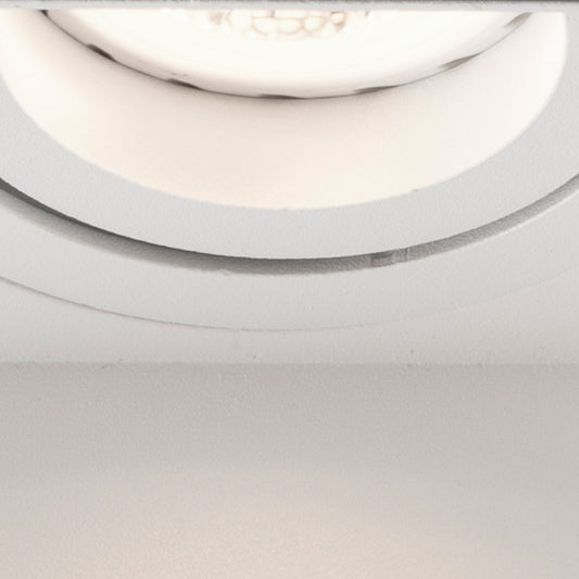 Detalle tecnico Faro HYDE 2 luces orientable cuadrado blanco IP20 ref 40122