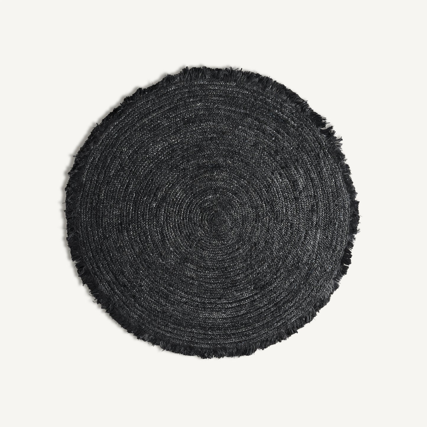 Alfombra KISAI en YUTE color negro