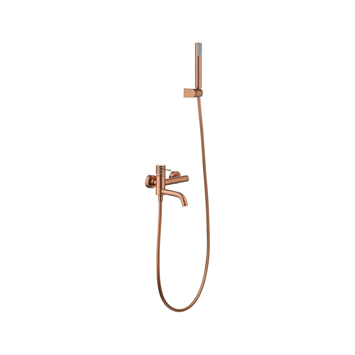 Kit Baño/ducha Monomando Bless IMEX Oro Rosa Cepillado