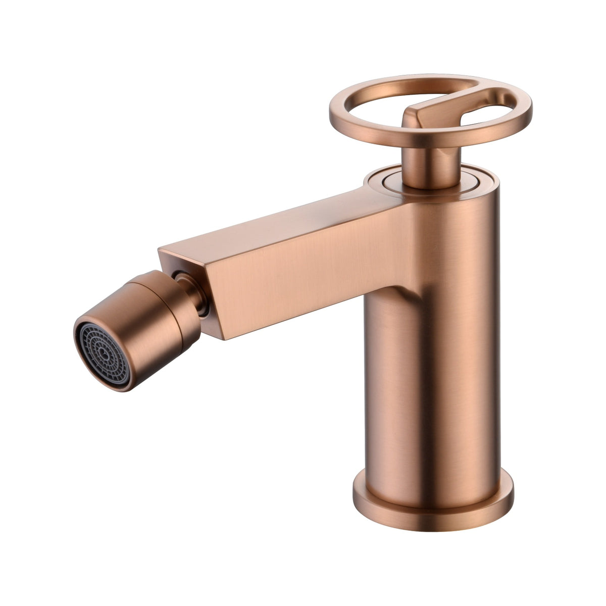 Monomando Bidé Olimpo IMEX Oro Rosa Cepillado
