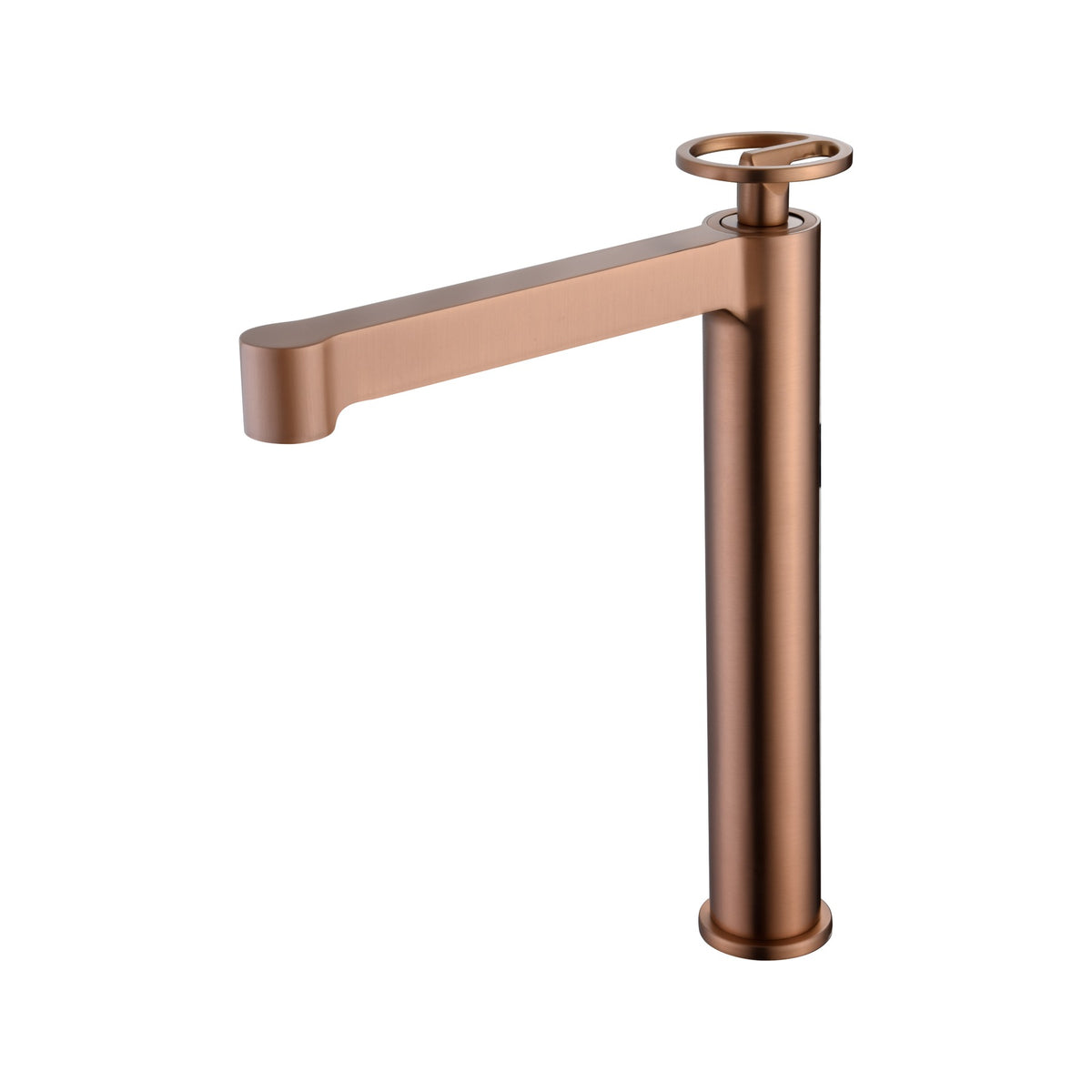 Monomando de Lavabo Alto Olimpo IMEX Oro Rosa Cepillado