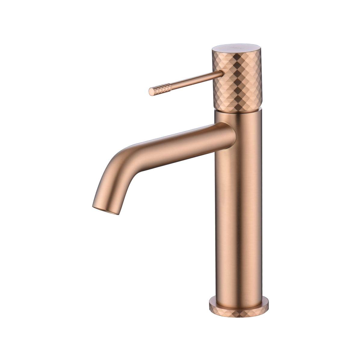 Monomando de Lavabo Génova IMEX Oro Rosa Cepillado