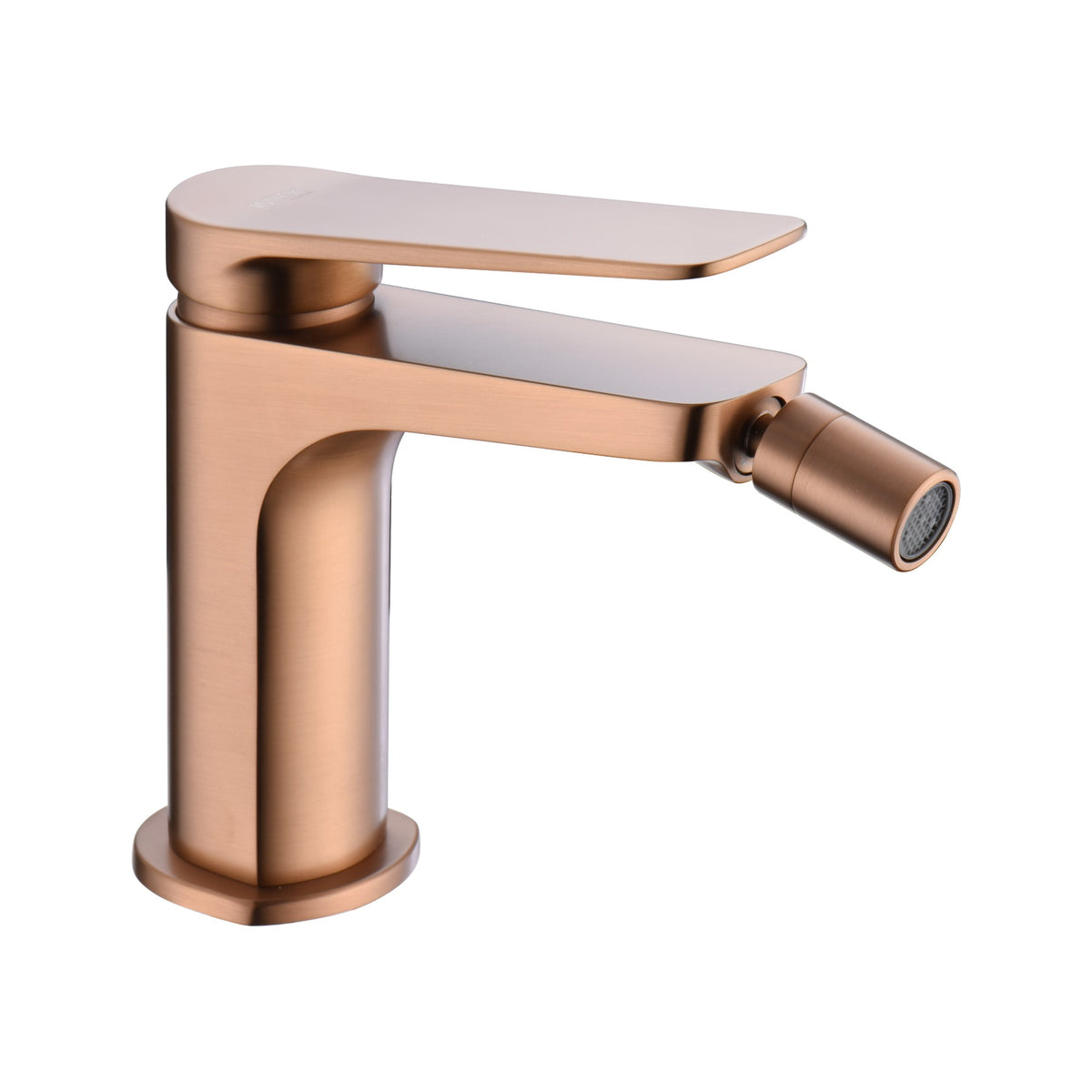 Monomando Bidé Nápoles IMEX Oro Rosa Cepillado