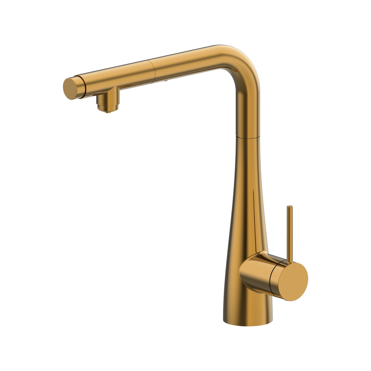 Griferia De Cocina Osmosis Extraible Split IMEX Oro Cepillado
