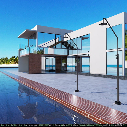Grifo de Piscina Dakota IMEX instalado en una piscina