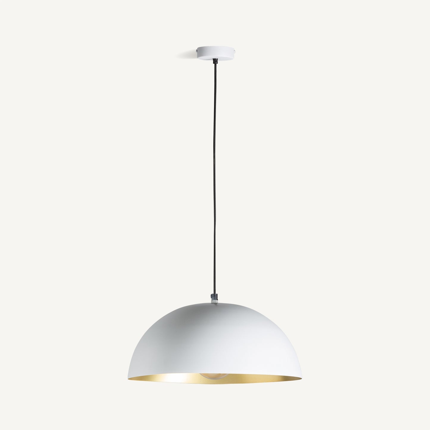 LÁMPARA DE COLGAR color blanco/oro. Estilo Concept