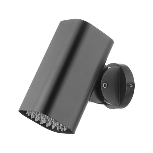 Rociador Cuadrado 8x8cm Tube Para Ducha Empotrada IMEX Black Gun Metal