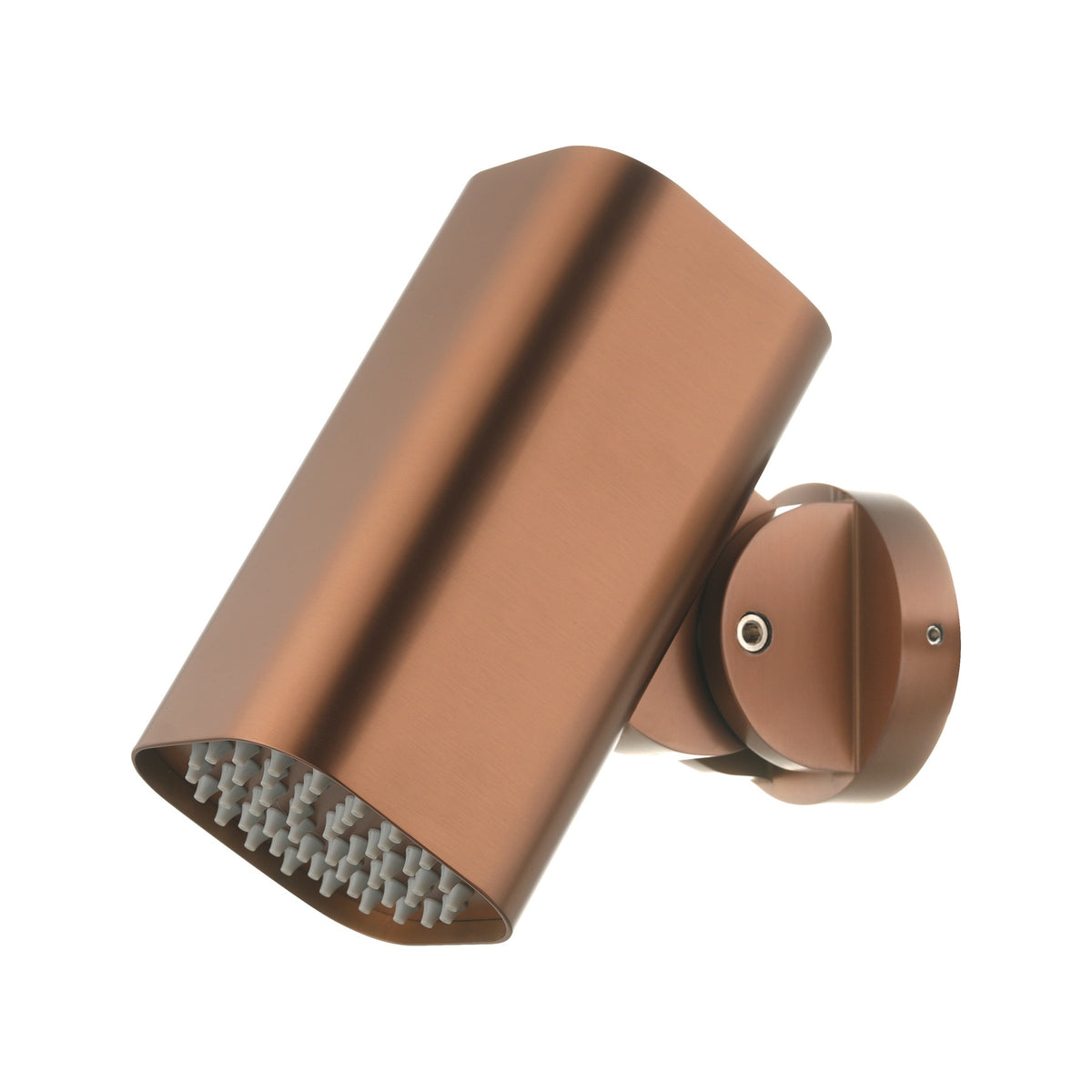Rociador Cuadrado 8x8cm Tube Para Ducha Empotrada IMEX Oro Rosa Cepillado