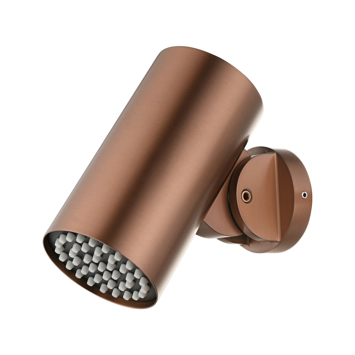 Rociador Redondo Ø8cm Tube Para Ducha Empotrada IMEX Oro Rosa Cepillado