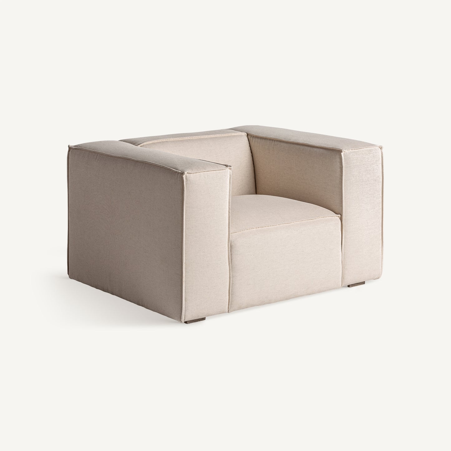 Sillón Krakau: Lujo Moderno y Confort en Gris Sofisticado