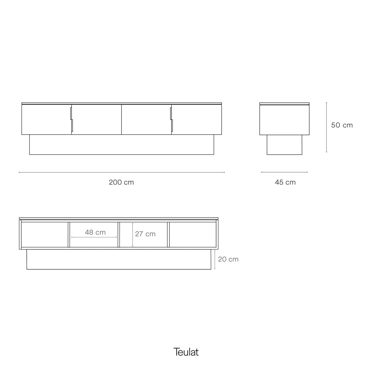 Mueble TV Totem catálogo - Especificaciones técnicas