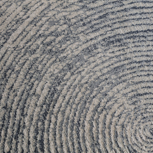 Detalle degradado tonos azules alfombra Bakea Vical viscosa