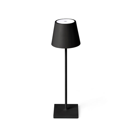 Lámpara de sobremesa portátil exterior Faro TOC LED Negro recargable
