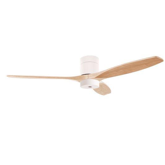Ventilador Stem Evo 1220mm Tube Play FORLIGHT blanco palas madera clara