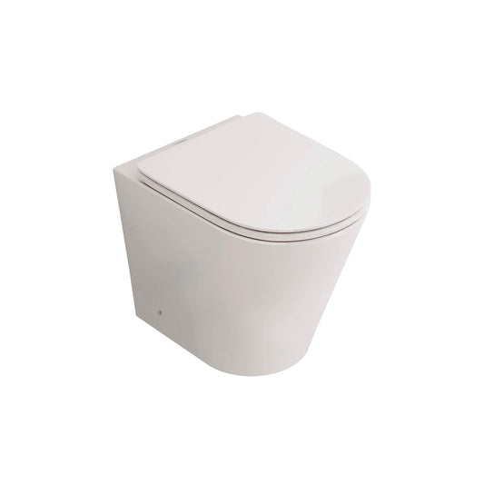 Inodoro compacto BOLONIA — Blanco Mate Fossil Natura