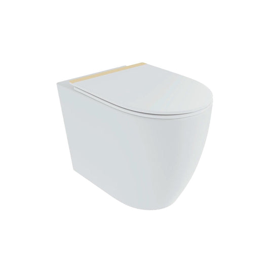 Inodoro compacto ELBA — Blanco Mate Fossil Natura
