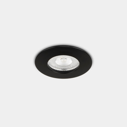 Downlight LEDS C4 Lite Flat Fix Ø70 negro