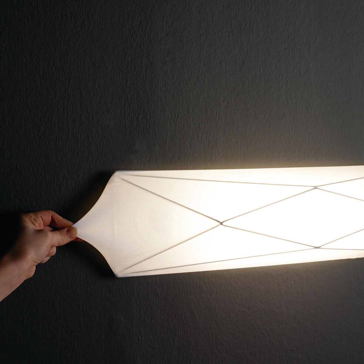POLARIS OLE aplique pared 58 cm detalle