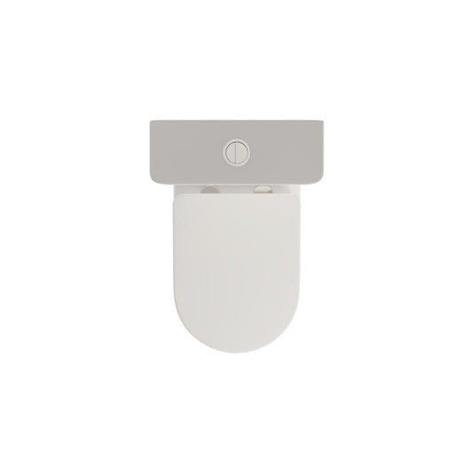 Inodoro de Tanque Bajo Rimless FOSSIL NATURA BECA | Diseño Adosado a Pared y Tapa Soft-Close - Vista 2