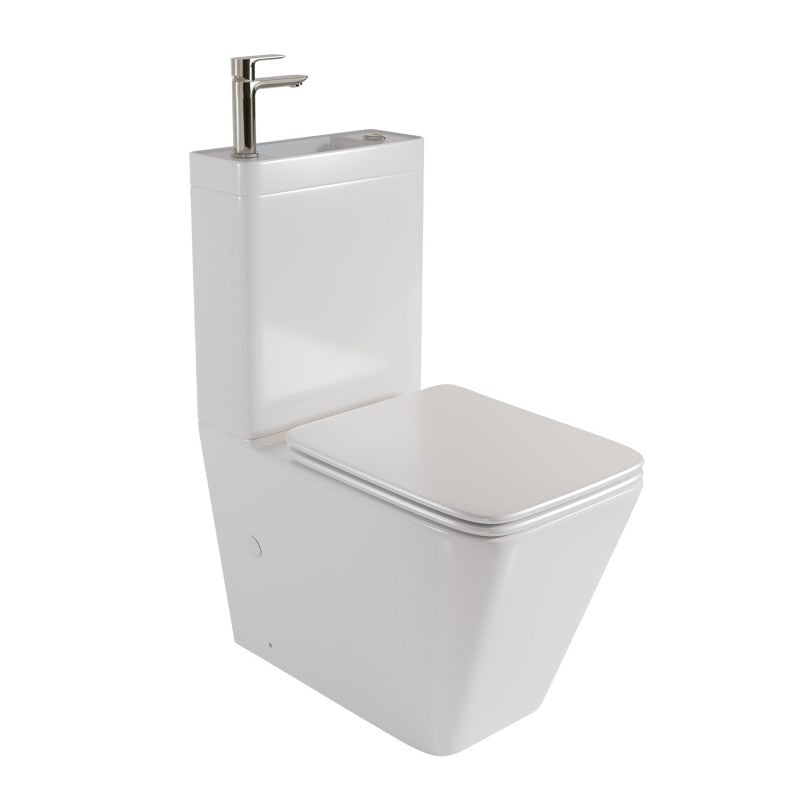 Inodoro cisterna baja SQUARE con Lavabo