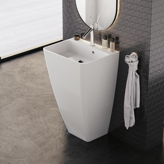 Lavabo de Pie Fossil Natura Finn - Perspectiva Lateral