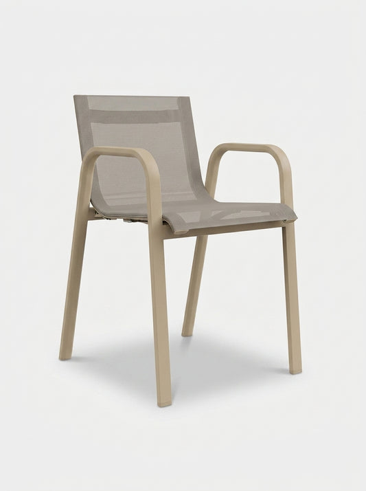 Silla con Brazos de Exterior GANDIA BLASCO STACK Apilable Diseño Borja García