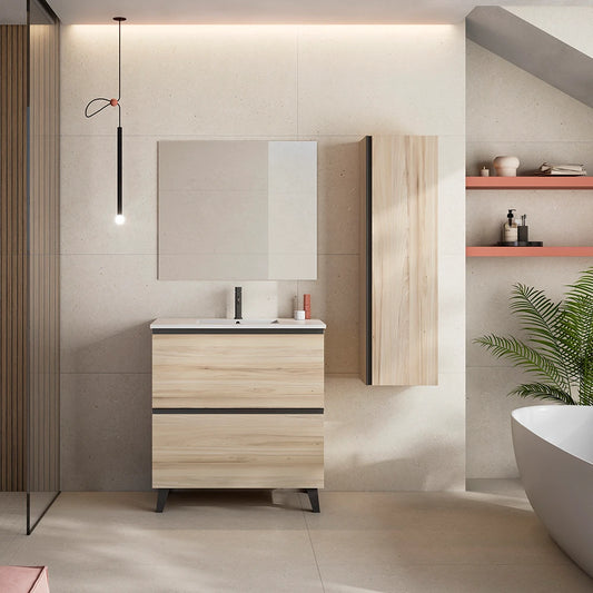 Mueble de Baño Suspendido Visobath Granada Acabado Blanco Ada Mate