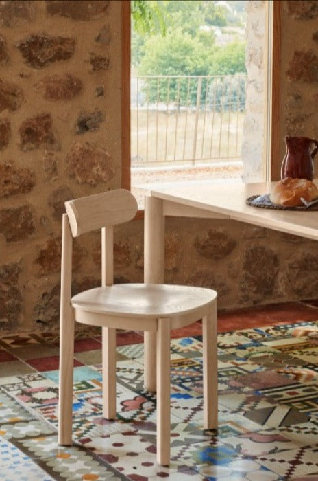 Silla Nara Teulat Fresno Natural Minimalista | Madera Comedor Contemporáneo