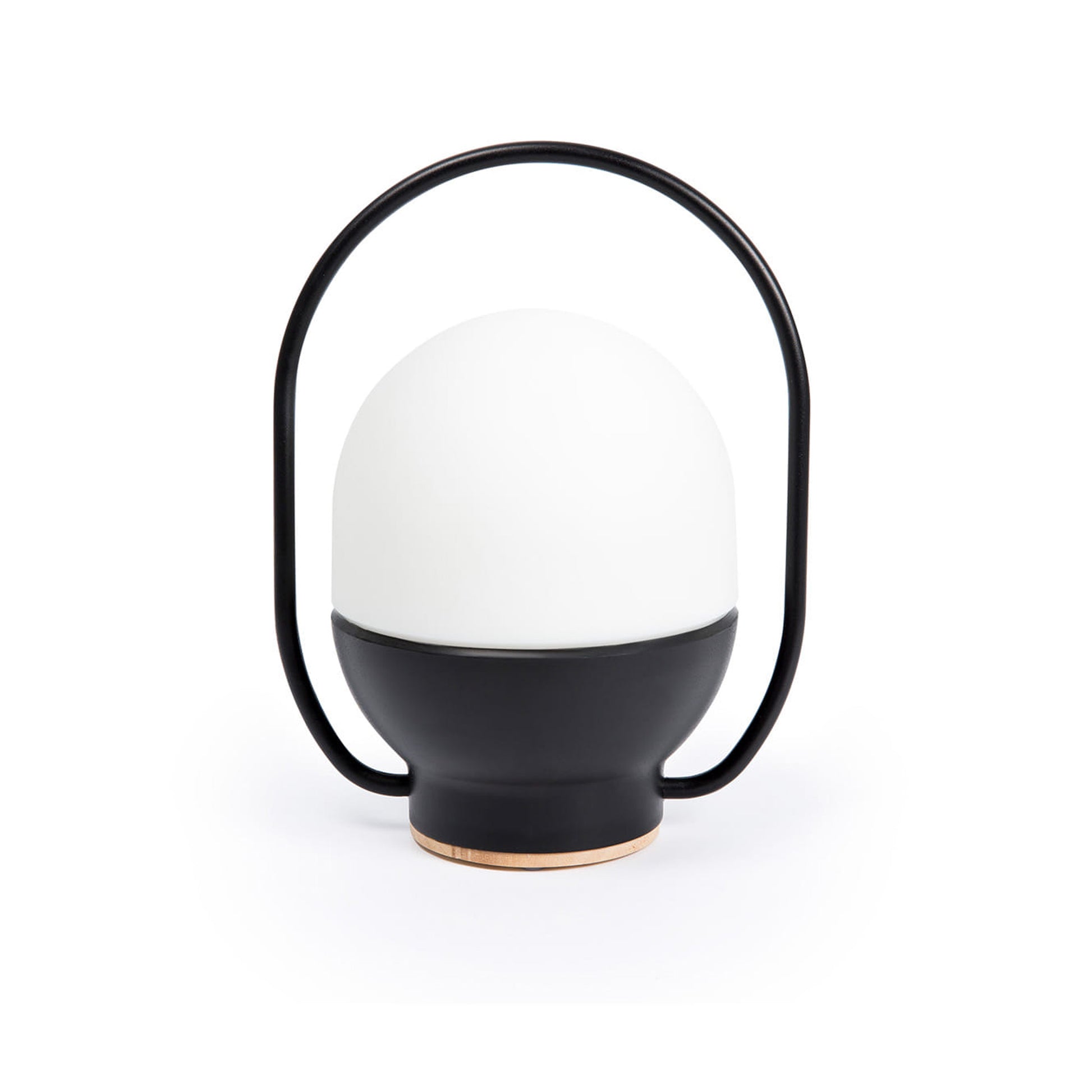Lámpara Portátil Recargable Faro Take Away Negro LED con Asa de Madera - Foto Principal