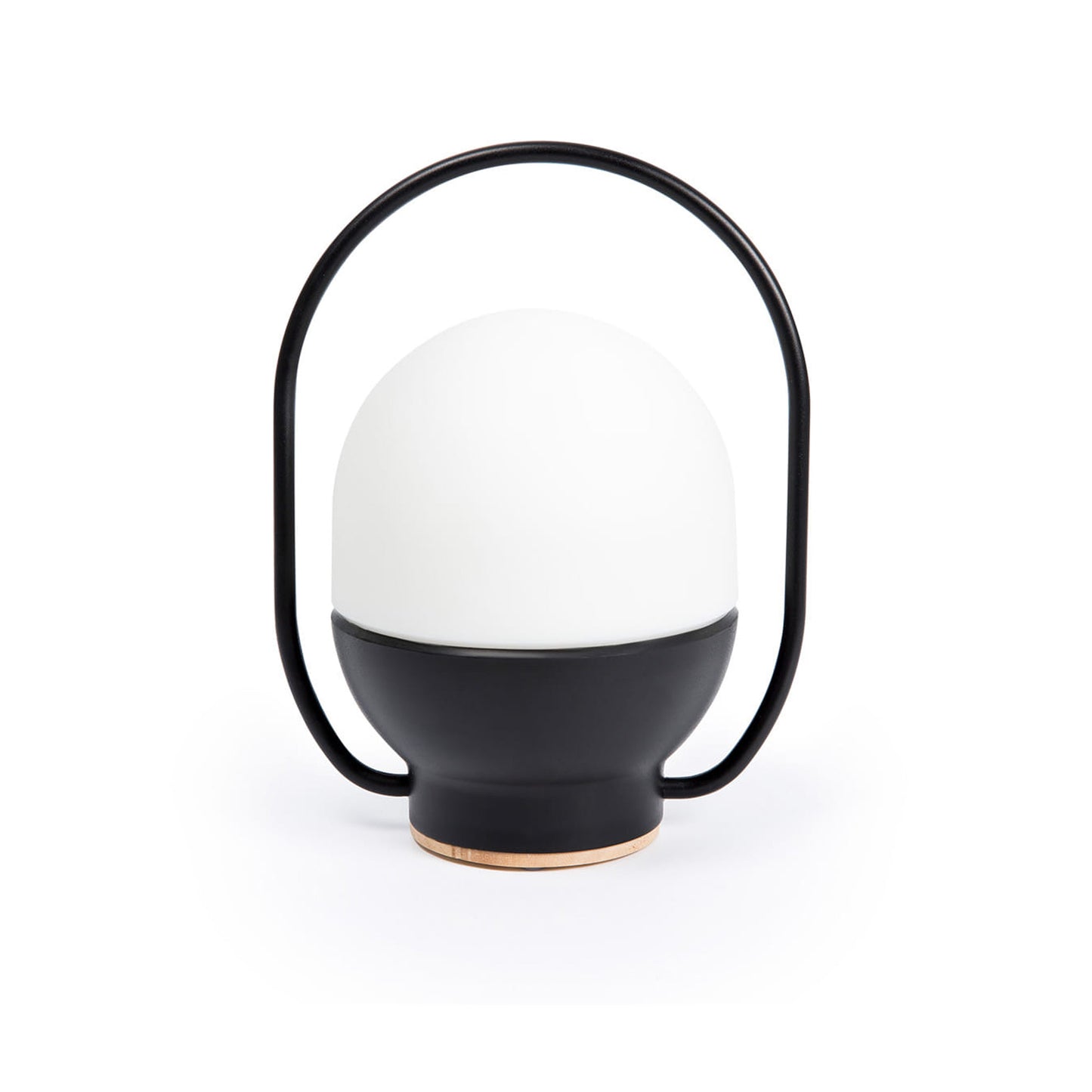Lámpara Portátil Recargable Faro Take Away Negro LED con Asa de Madera - Detalle