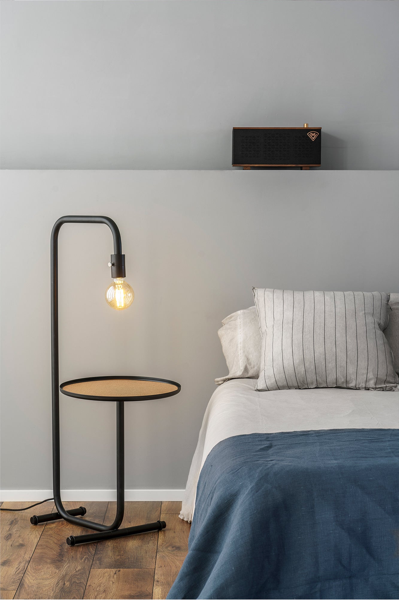 Lámpara de Pie de Salón Faro Guest Negro Mate 1xE27 - Ambiente