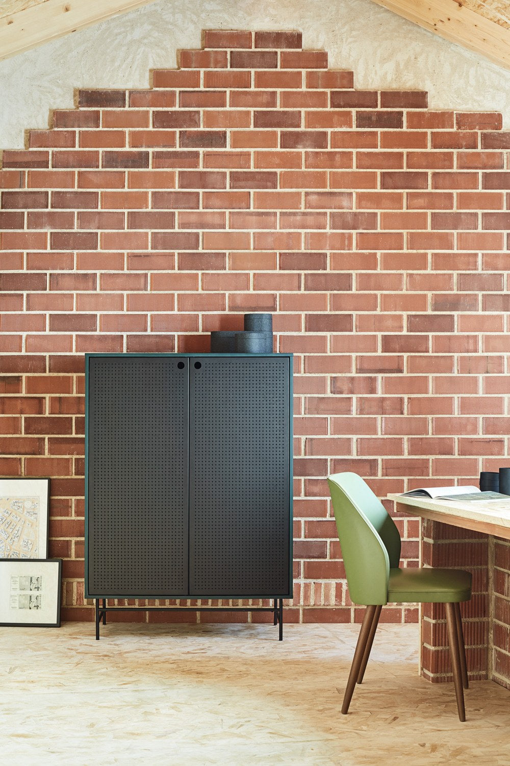 Mueble Auxiliar PUNTO 2P/4C | Teulat - Negro/Verde oscuro (extra 2)