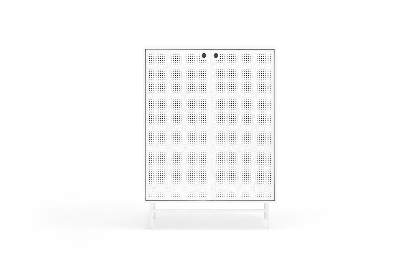 Mueble Auxiliar PUNTO 2P/4C | Teulat - Blanco