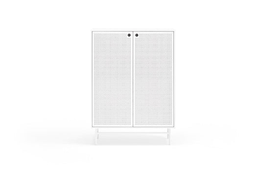 Mueble Auxiliar PUNTO 2P/4C | Teulat - Blanco