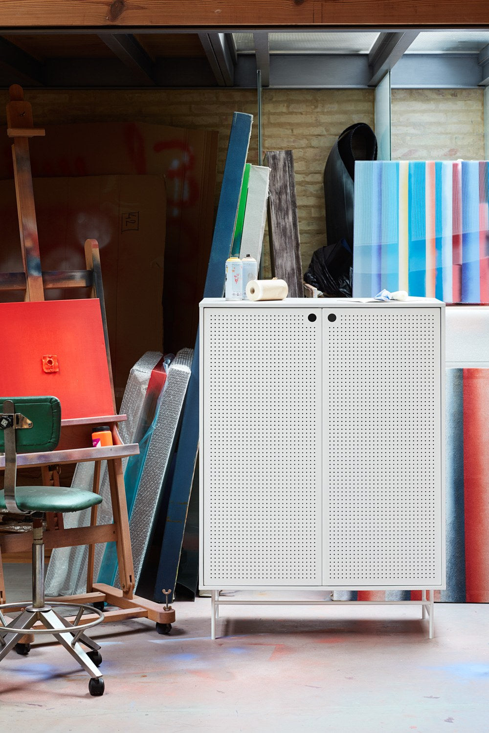 Mueble Auxiliar PUNTO 2P/4C | Teulat - Blanco (extra 2)