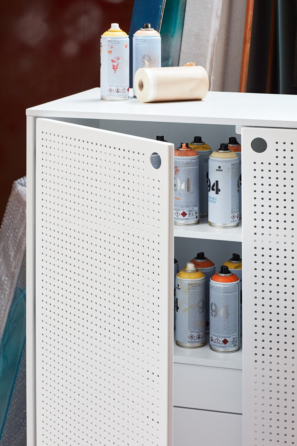 Mueble Auxiliar PUNTO 2P/4C | Teulat - Blanco (extra 1)