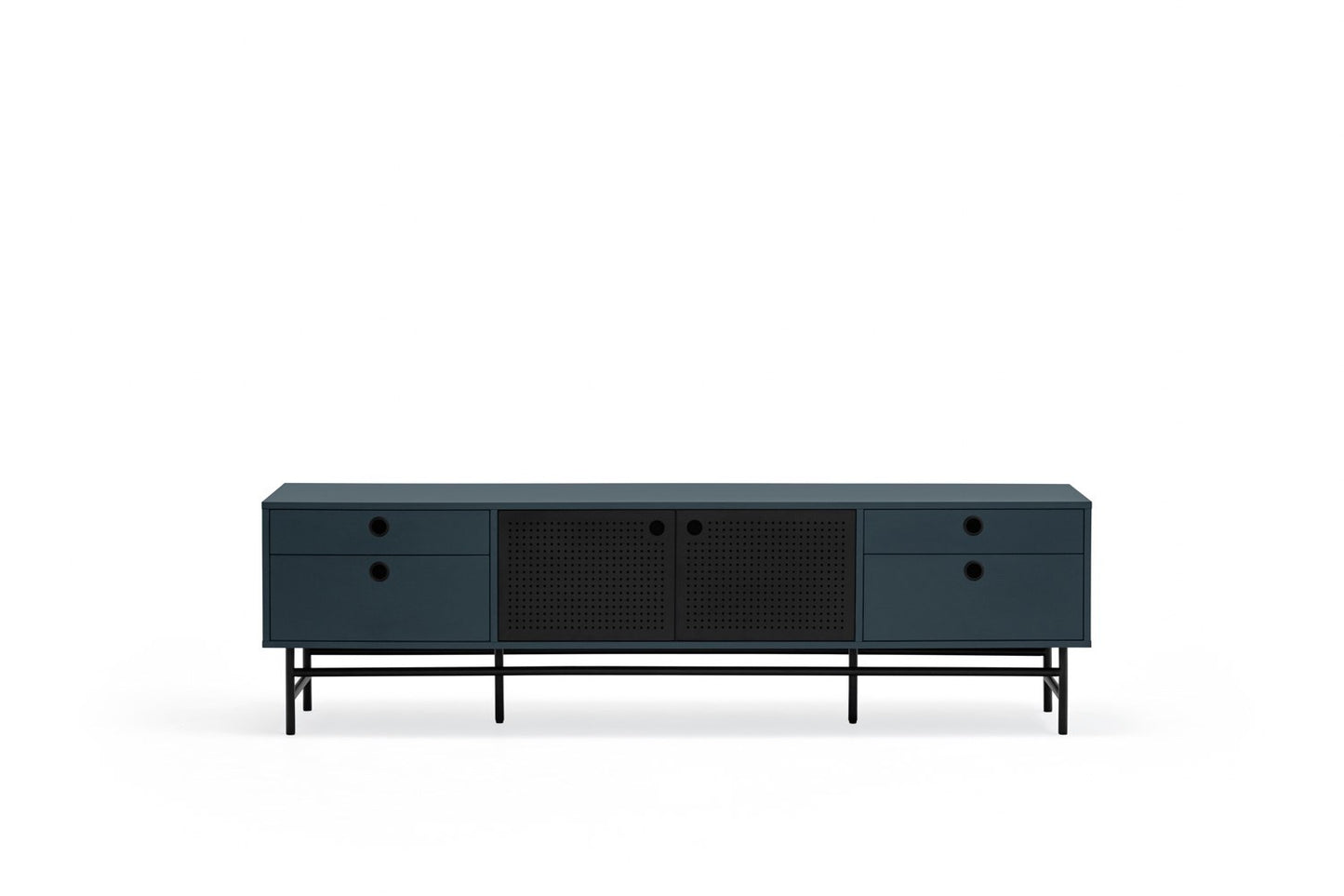 Mueble TV PUNTO 2P4C | Teulat - Negro/Azul-gr antracita