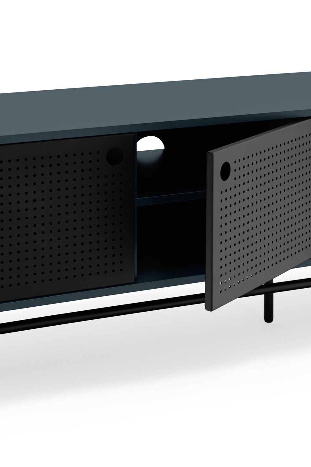 Mueble TV PUNTO 2P4C | Teulat - Negro/Azul-gr antracita (extra 4)