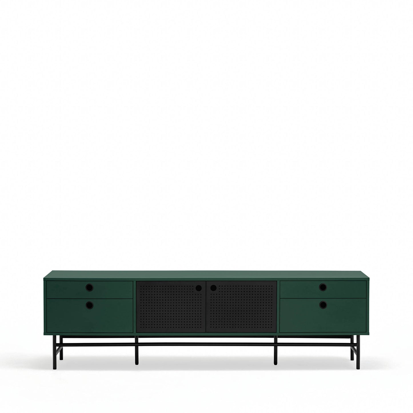 Mueble TV Punto detalle 2 puertas laterales interior