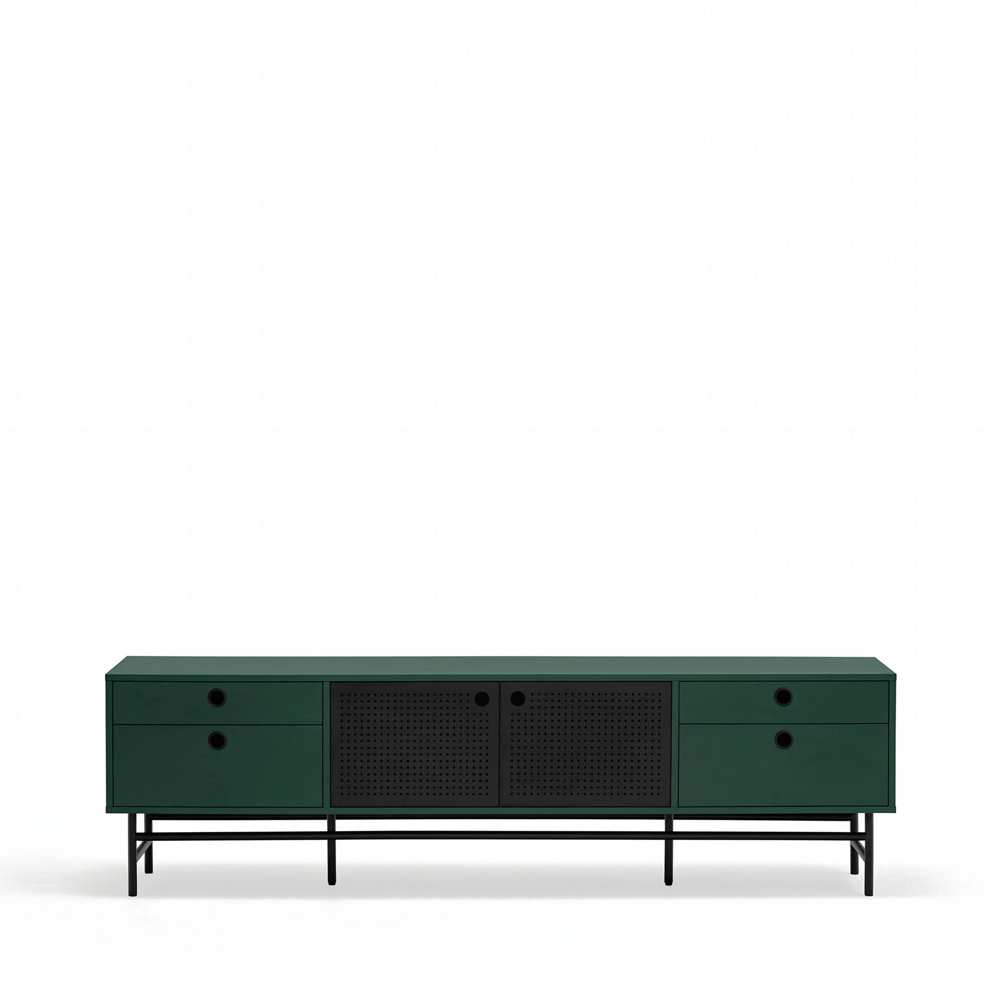 Mueble TV Punto detalle 2 puertas laterales interior